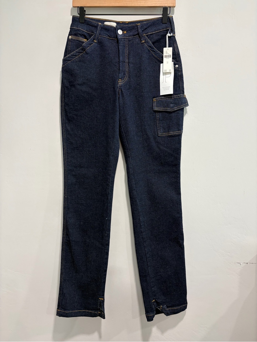 Pilcro Dylan Cargo Pocket Mid-Rise Straight Jeans